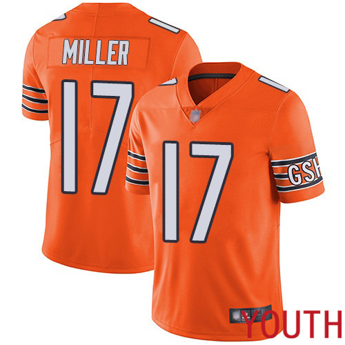 Chicago Bears Limited Orange Youth Anthony Miller Alternate Jersey NFL Football #17 Vapor Untouchable->youth nfl jersey->Youth Jersey